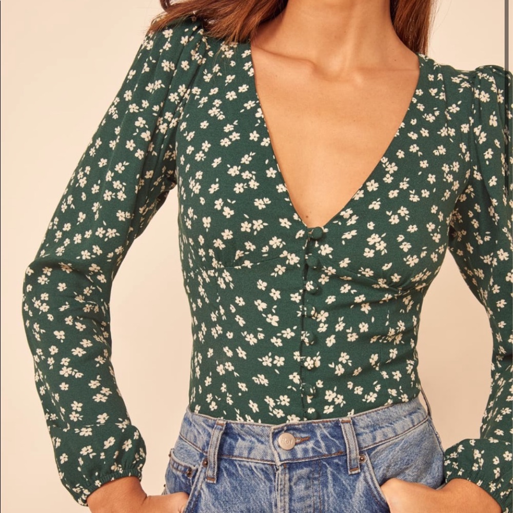 reformation “Nell top” WORN ONCE.